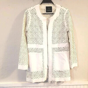 Vegan Faux Leather Cream Jacket
